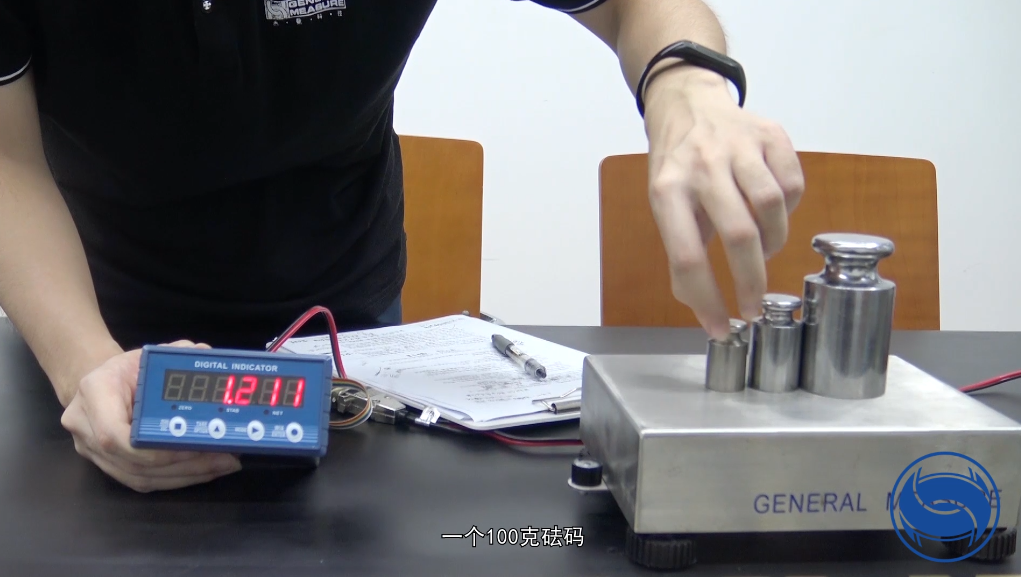 GMT-P1稱重顯示器的標定方法的無砝碼標定