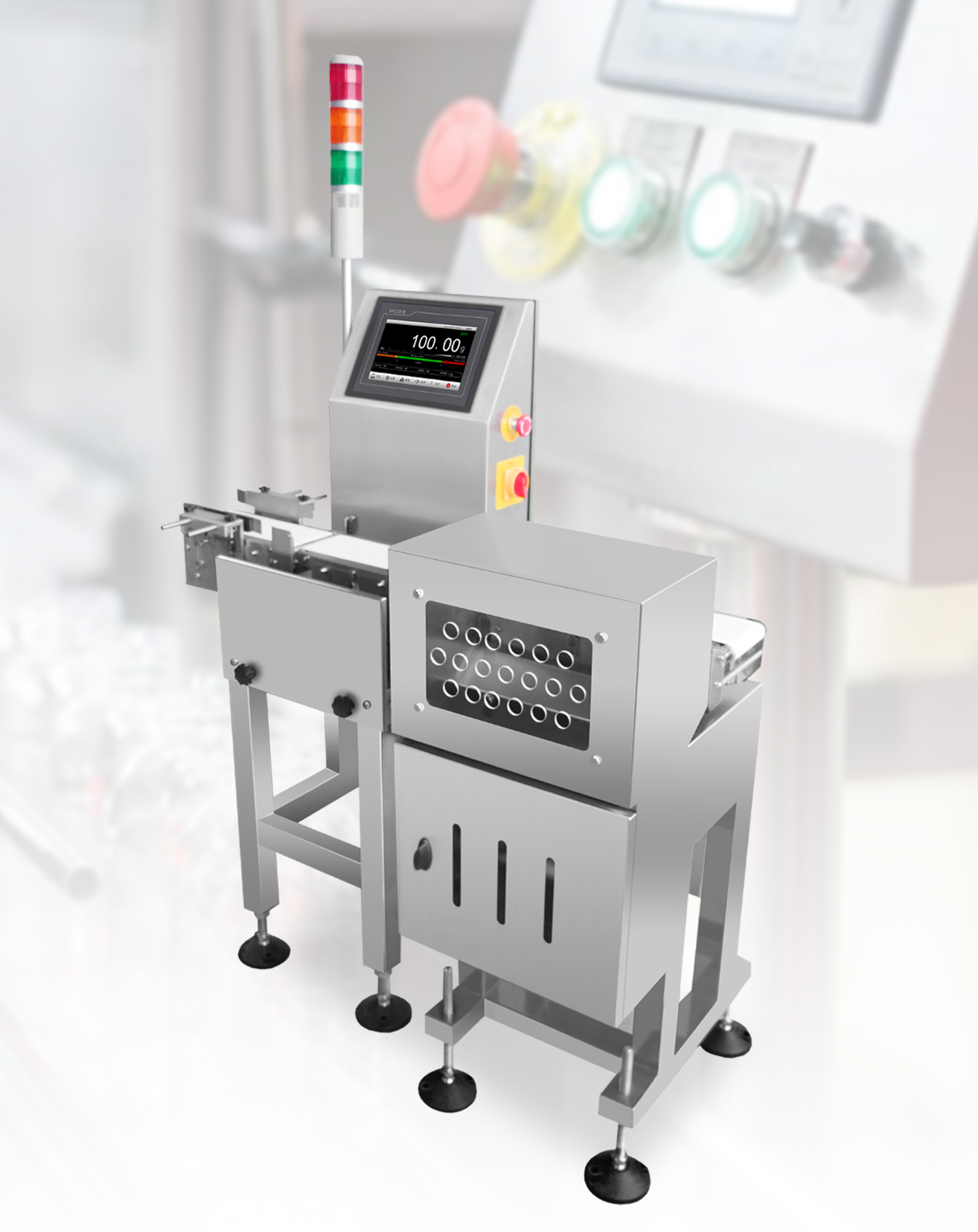 杰曼CW-100G動態檢重秤，全新設計升級